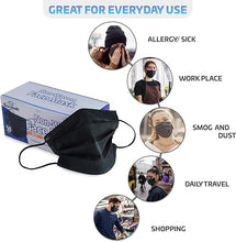 Load image into Gallery viewer, BLACK 3-Ply Non-Woven Disposable Mask
