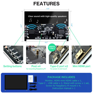 Touchscreen, Portable Mini Monitor (7"/10")